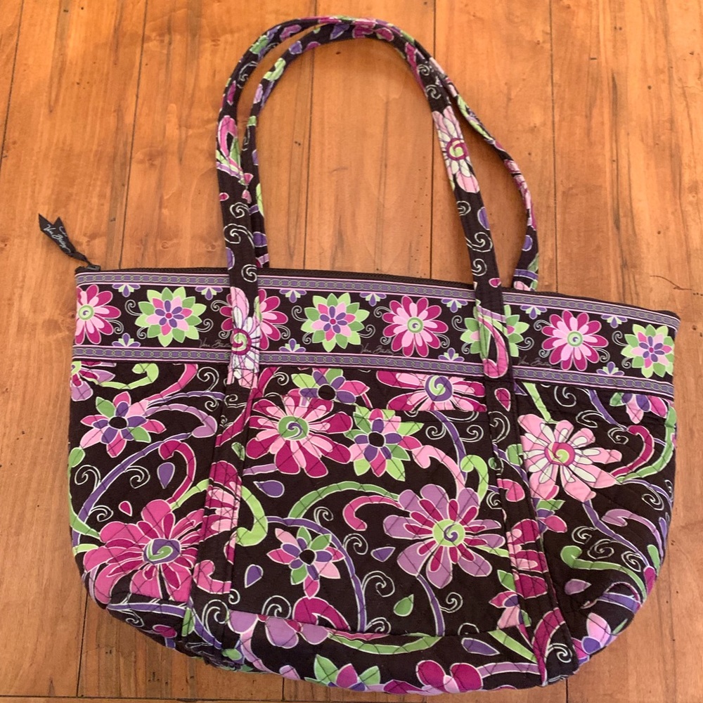 Vera Bradley Miller Tote in Purple Punch